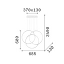 Frame Circle Suspension Lamp