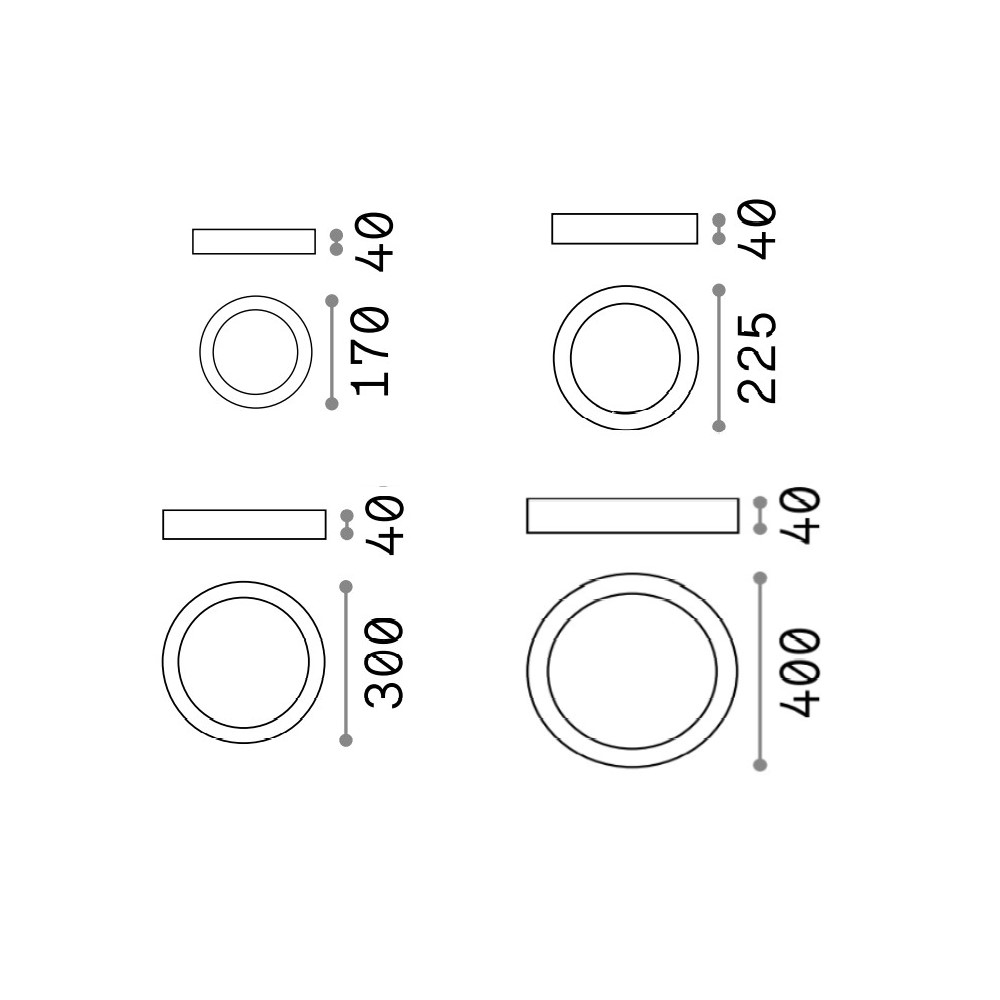 Universal Round Ceiling Light