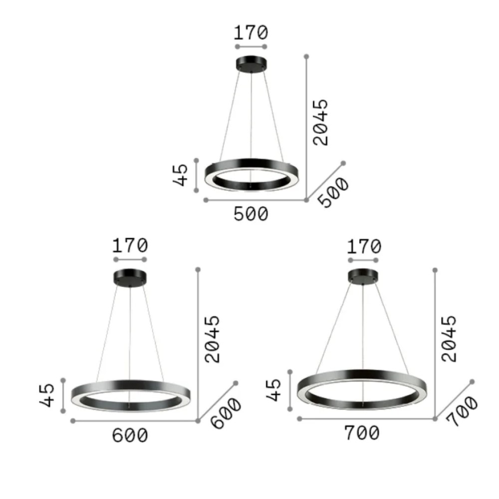 Oracle Round Suspension Lamp