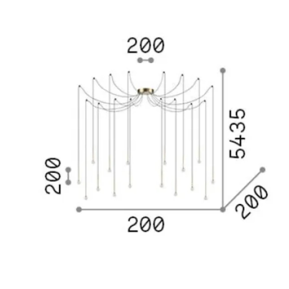 Lucciola 16 Suspension Lamp