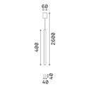 Look Square GU10 Suspension Lamp