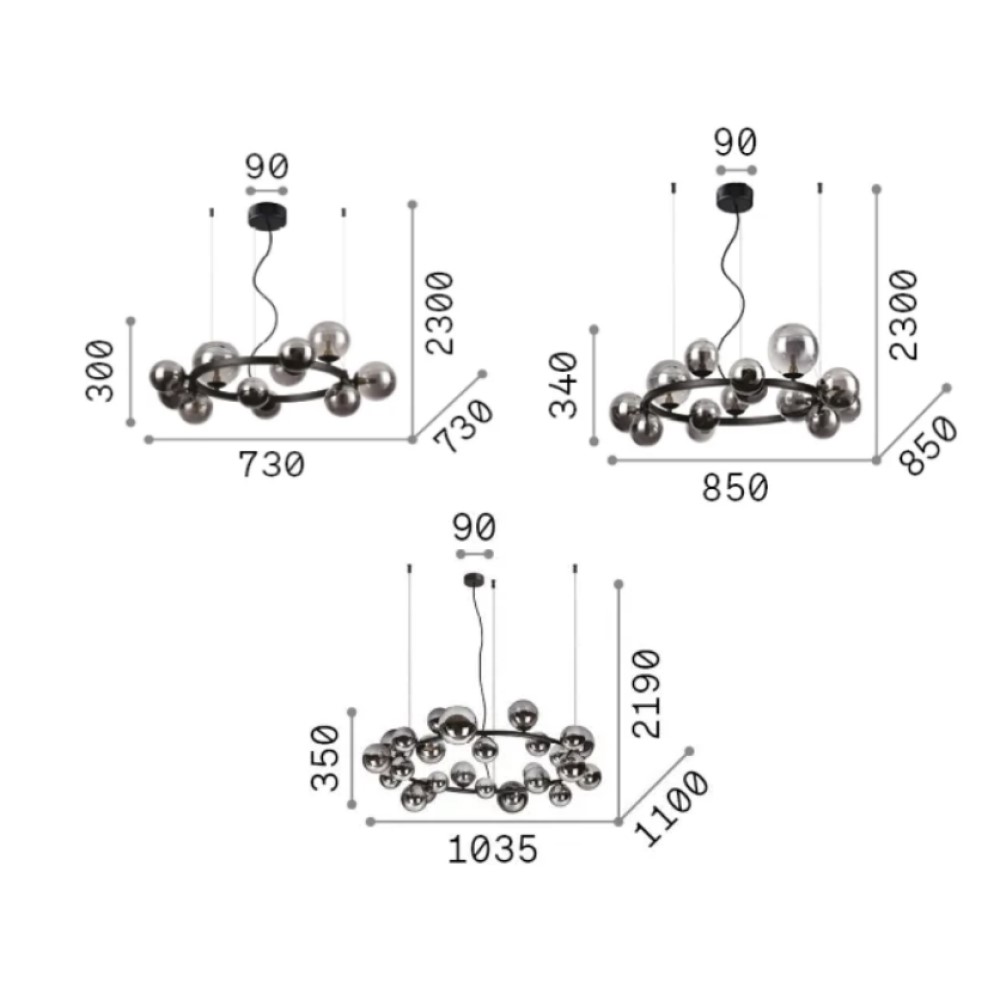 Perlage Suspension Lamp