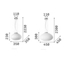 Plissè Suspension Lamp