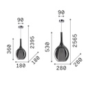 Kalique 2 Suspension Lamp