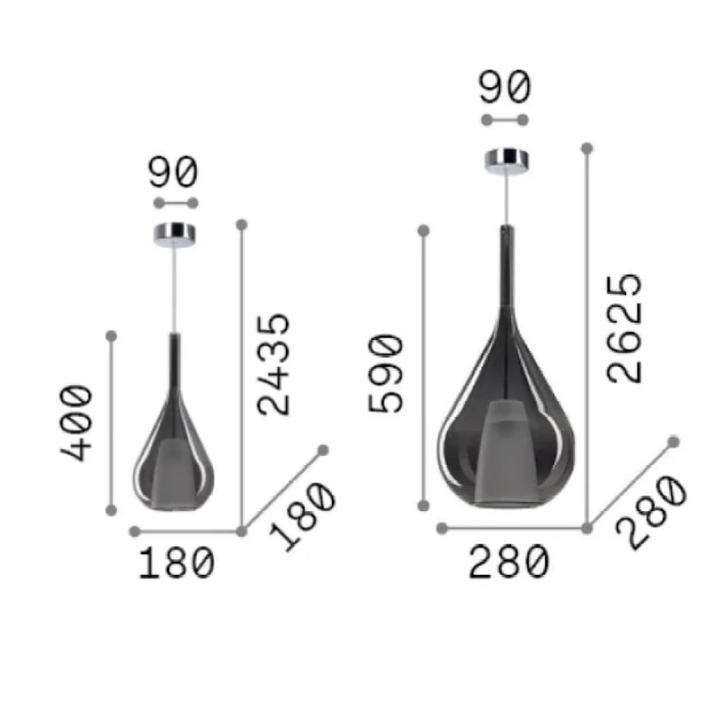 Kalique 3 Suspension Lamp