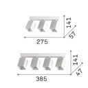 Dynamite Square Linear Ceiling Light