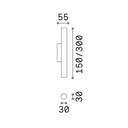 Look LED Round Wall Light