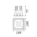 Game Trimless Square Ceiling Recessed Light