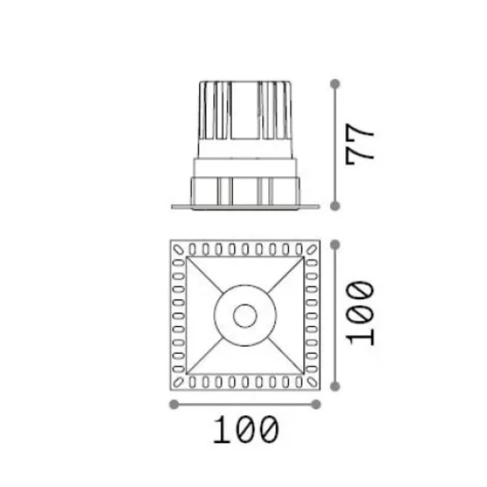 Game Trimless Square Ceiling Recessed Light