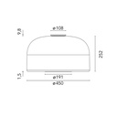 Bellhop Glass C2 Ceiling Light