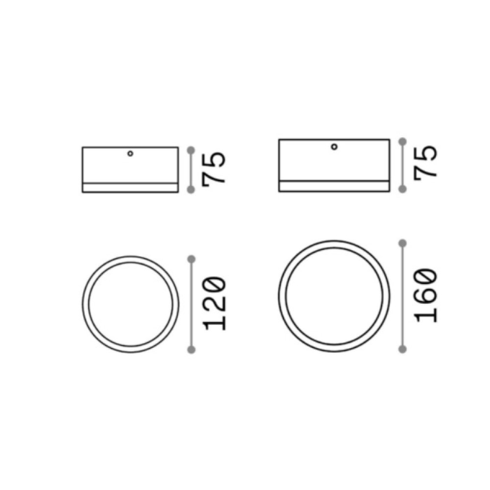 Urano Ceiling and Wall Light