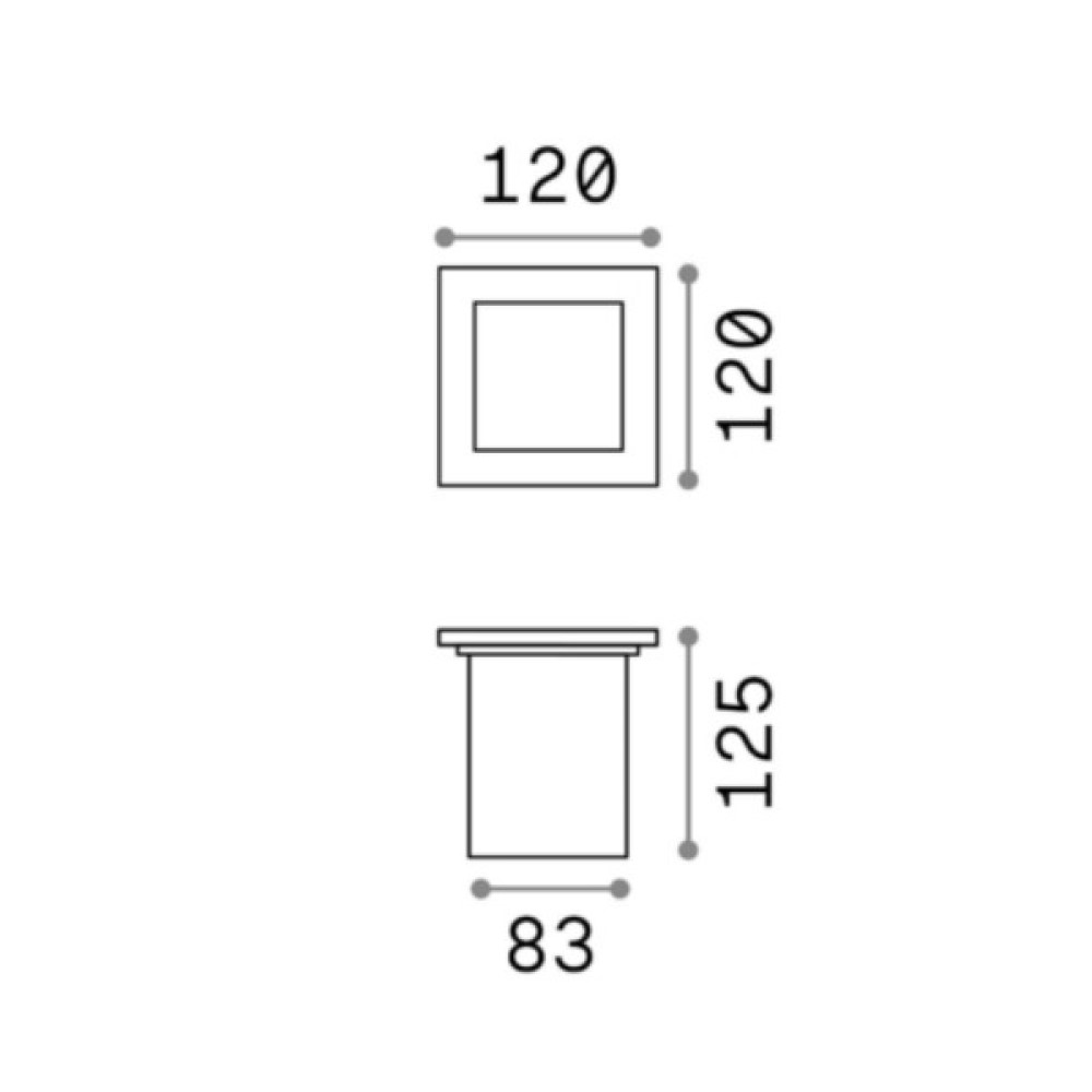 Park Square Exterior in-ground Light