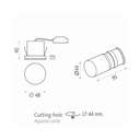 Miura Recessed Wall Light