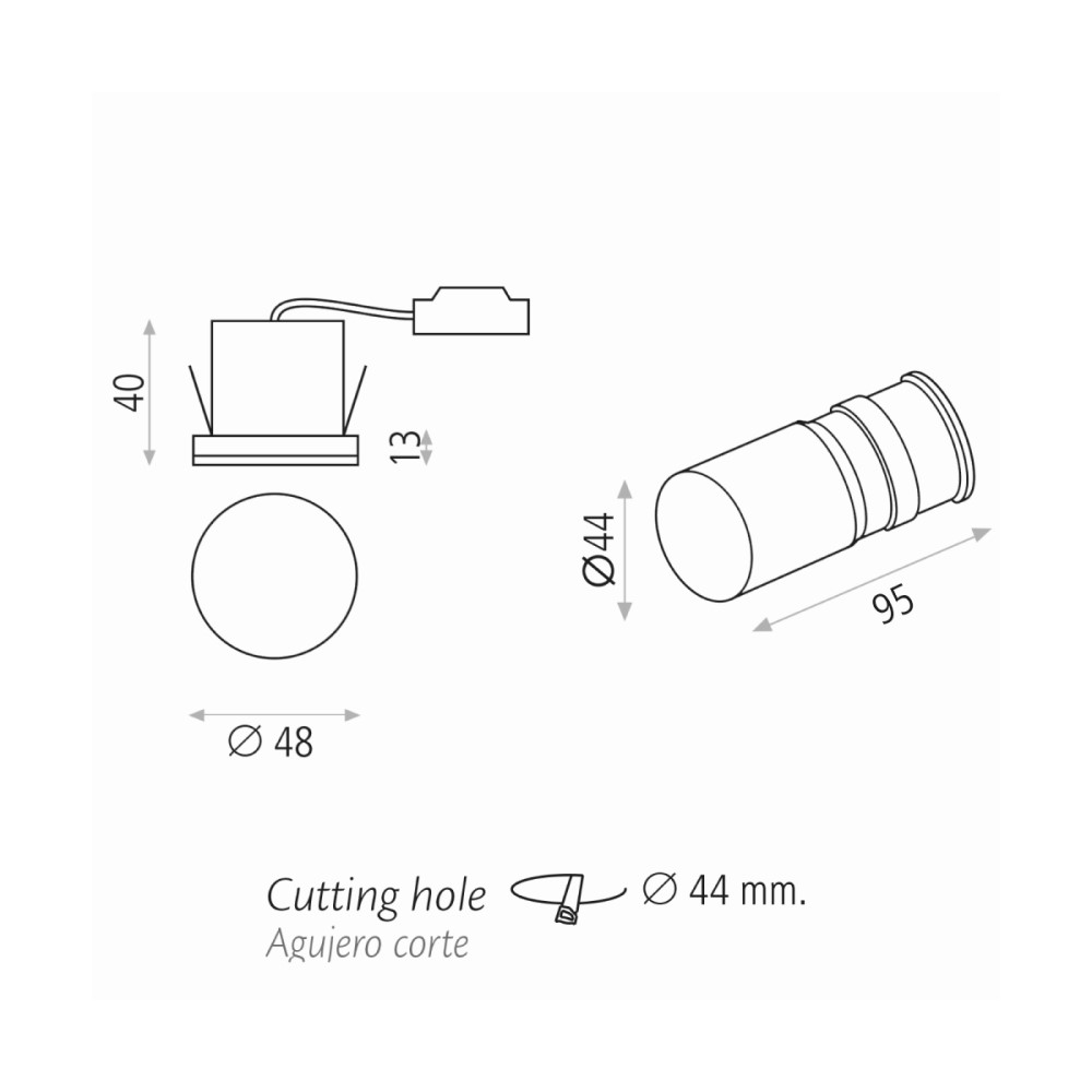 Miura Recessed Wall Light