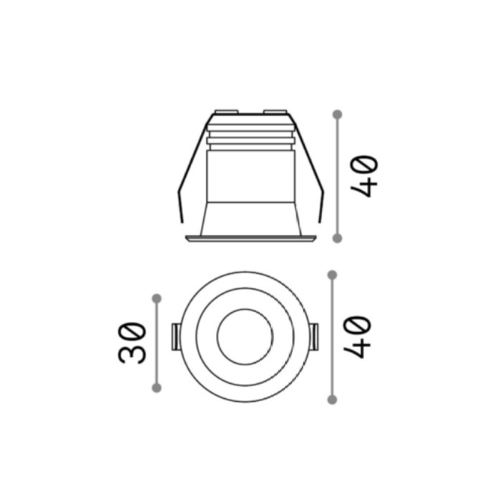 Virus Recessed Ceiling Light