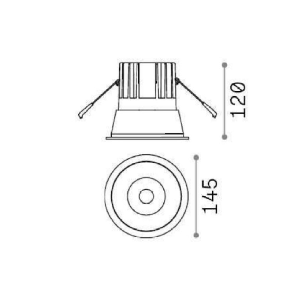 Game Round Recessed Ceiling Light