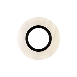Lens Circular stenska svetilka (Bel furnir, Črna)