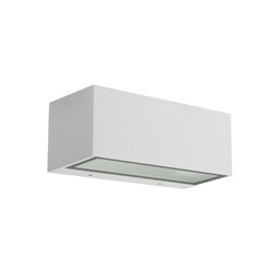 Nemesis LED zunanja stenska svetilka (Bela, 17cm)