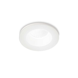 Room-65 Round vgradna stropna svetilka (Bela)