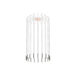 Candle 18 viseča svetilka (Črna, 0-10V)