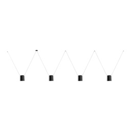 Attic 4 Rectangular Shape viseča svetilka (Črna, 100)