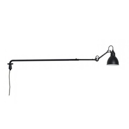 Lampe Gras N°213 stenska svetilka (Črna, Okrogel)