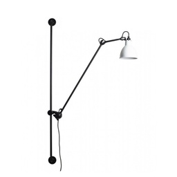 Lampe Gras N°214 stenska svetilka (Bela, Okrogel)