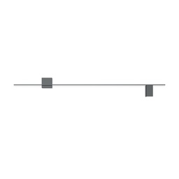 Structural 2612 stenska svetilka (Siva (NCS S 7000-N), 3000K - toplo bela, 1-10V)
