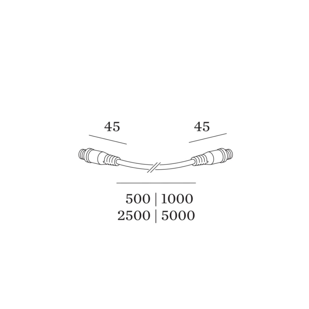 Wever &amp; Ducré REED / POLA / GEO PLUG &amp; PLAY EXTENSION CABLE 2.5m | formasvetila.si