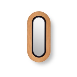 Lens Oval stenska svetilka (Furnir češnje, Črna)
