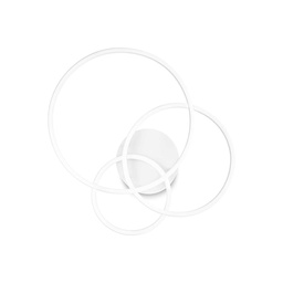 Frame Circle stenska in stropna svetilka (Bela, 2700K - toplo bela)