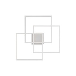 Frame Square stenska in stropna svetilka (Bela, 2700K - toplo bela)