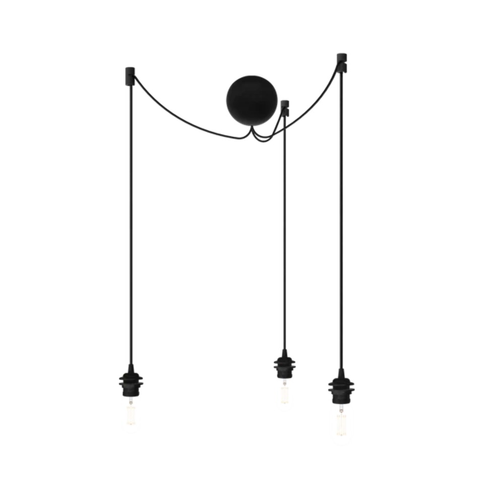 Umage Cannonball black cluster 3 Ø 12cm L 2,5 m | formasvetila.si
