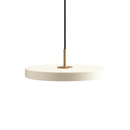 Asteria Plus viseča svetilka (Biserno bela, Brass, Mini)