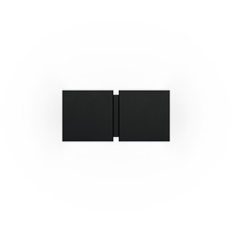CG Square 2P Small stenska svetilka (Črna)