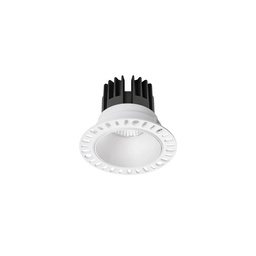Game Trimless Round stropna vgradna svetilka (Bela)