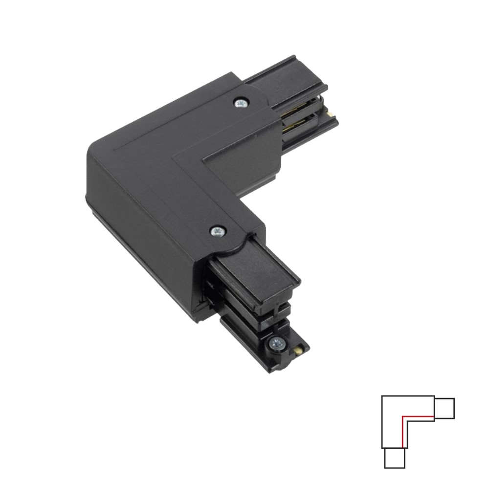 Acb Right L connector Black | formasvetila.si