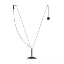 Milana Counterweight viseča svetilka (Črna, Ø32cm)