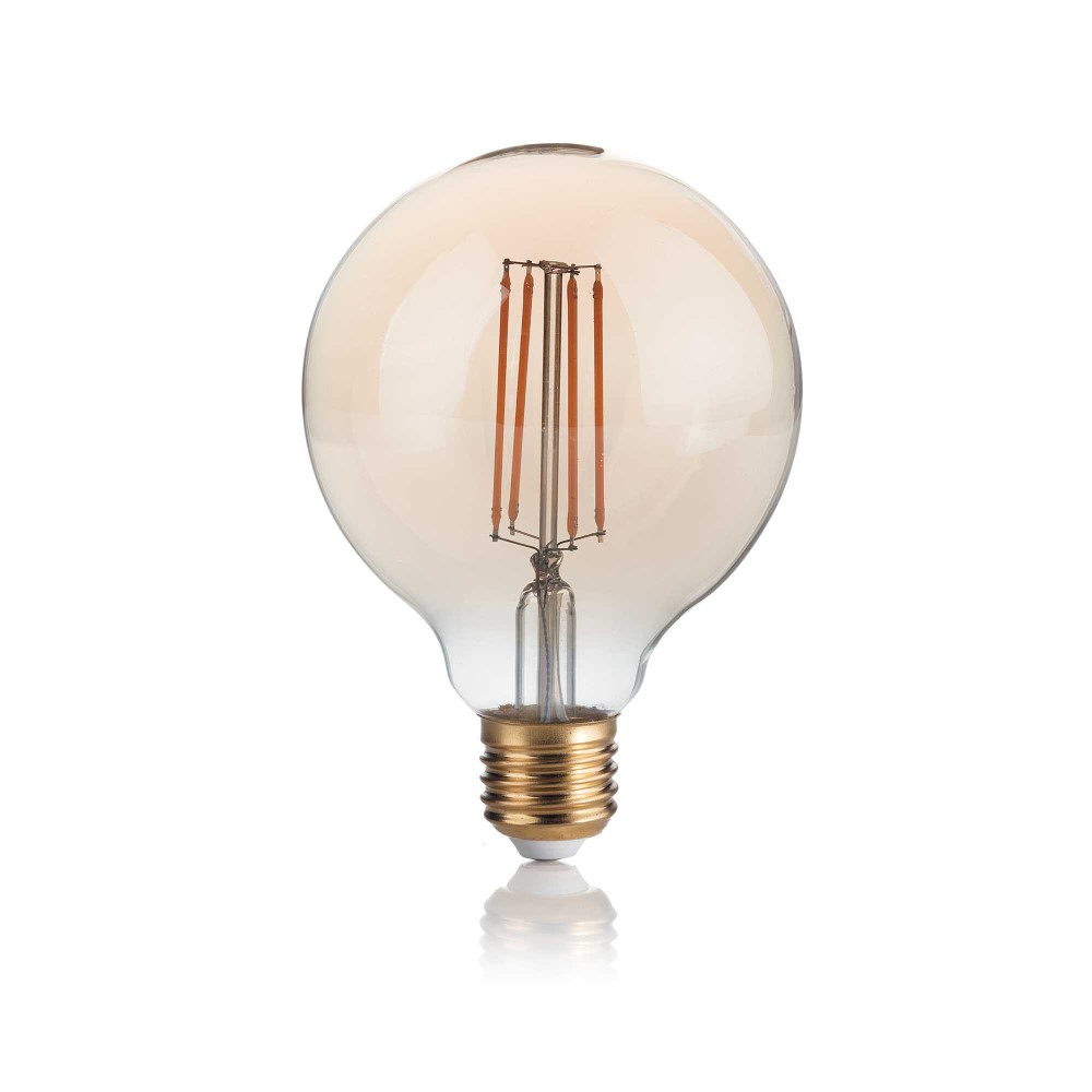 Ideal lux E27 GLOBO D095 04W 2200K CRI80 AMBRA DIMM | formasvetila.si