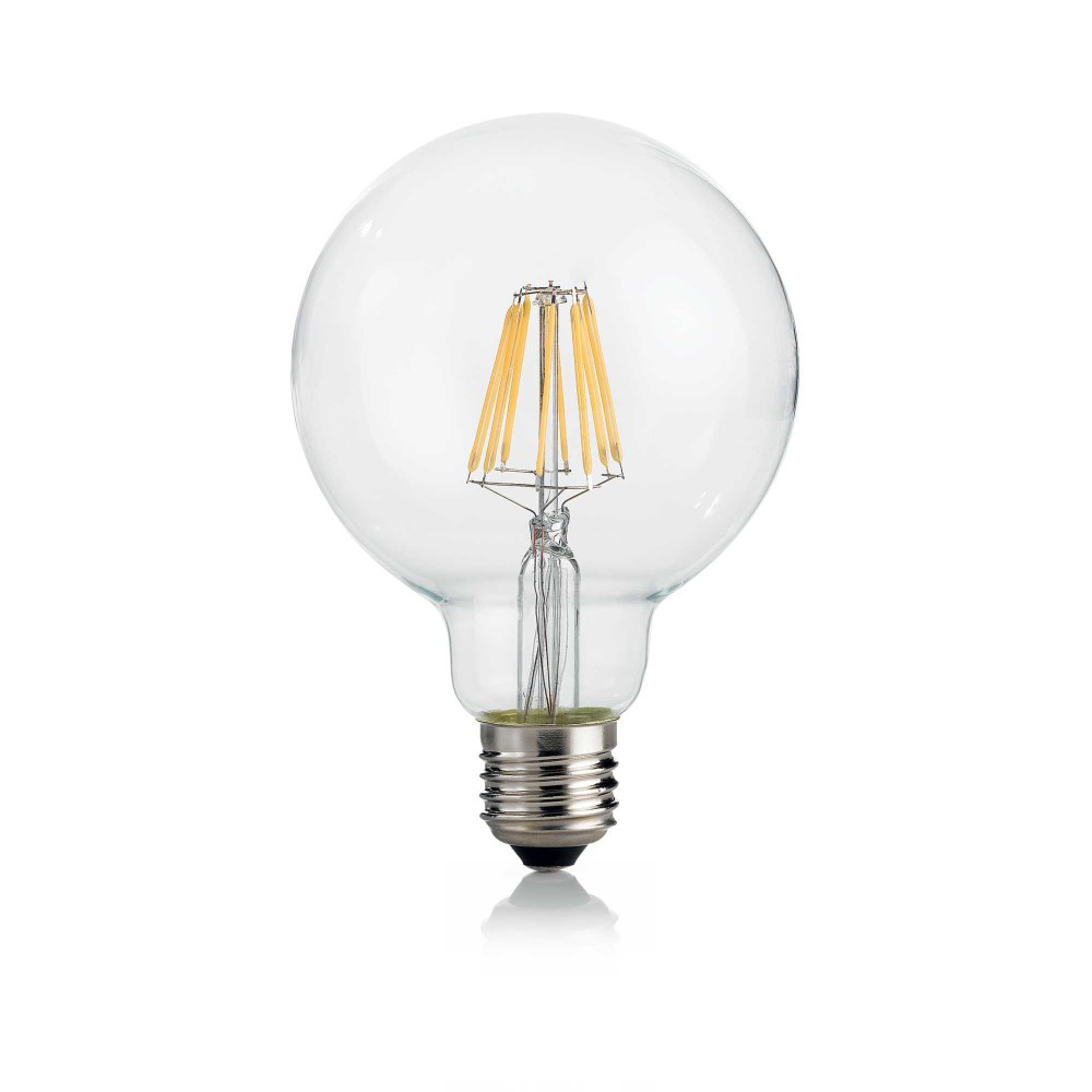 Ideal lux E27 LED 8W GLOBO D095 TRASP 3000K | formasvetila.si