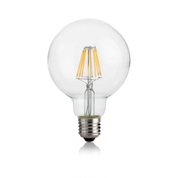 E27 LED 8W GLOBO D095 TRASP 3000K