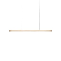 I-Line viseča svetilka (Bel furnir, 120cm, 0-10V, Bela)