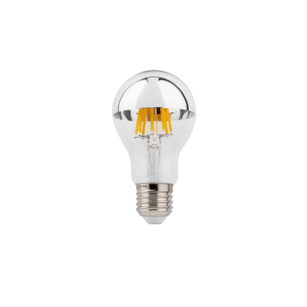 Wever &amp; Ducré LAMP A60 LED 2700K | E27 5.1W | >90 CRI | 418lm | 220-240VAC | 50-60Hz | phase-cut dim Silver Mirror | formasvetila.si