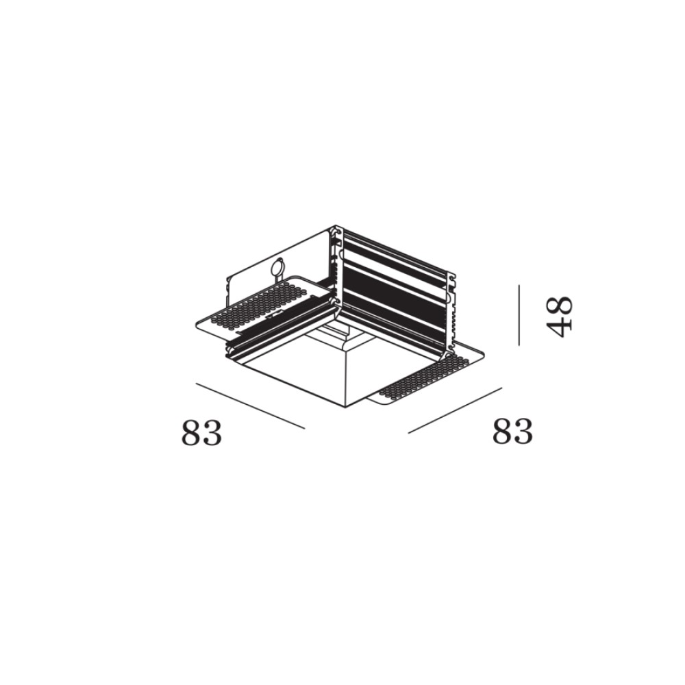 Wever &amp; Ducré STRANGE / SNEAK TRIMLESS 1.0 ALUMINIUM PLASTER KIT | formasvetila.si
