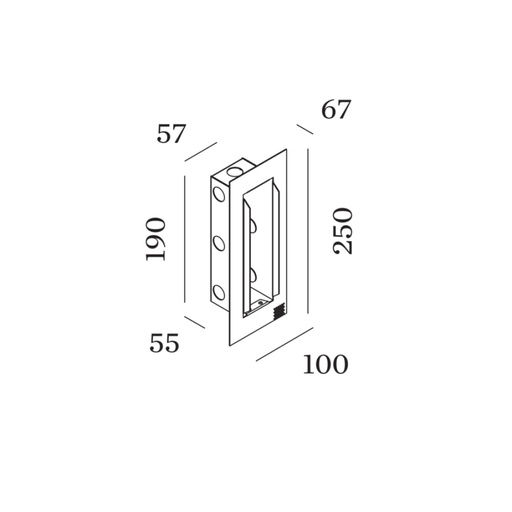 Wever & Ducré ORIS 0.7 RECESSED HOUSING INCL. PLASTERKIT | formasvetila.si