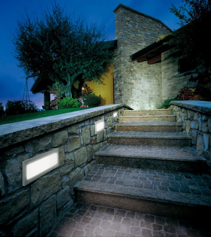 Lombardo Stile 260 simmetrica LED zunanja vgradna stenska svetilka | formasvetila.si