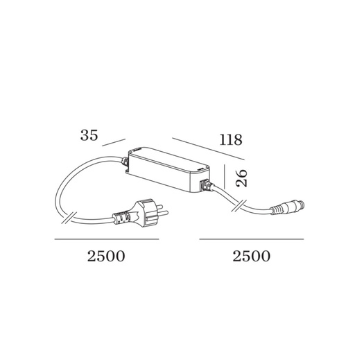 Wever & Ducré REED / POLA / GEO PLUG & PLAY DRIVER 24W | formasvetila.si