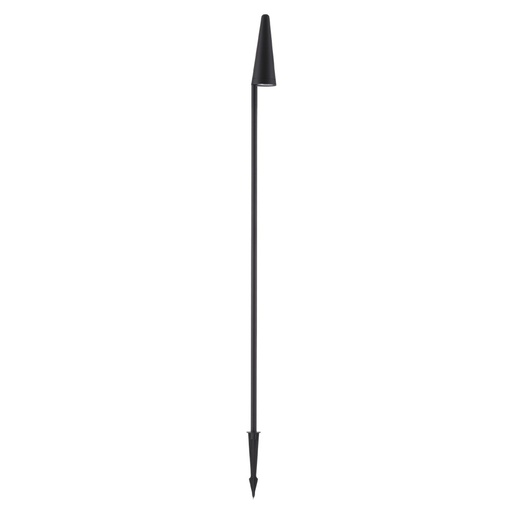 MABEL Black Aluminium &amp; Clear Glass LED 8.5 Watt 590Lm 3000K 220-240 Volt Beam Angle 36º IP54 Cable Length: 64 cm D: 7.8 W: 7.8 H: 150 cm