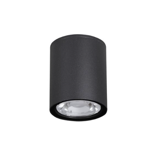 CECI Sandy Black Aluminium Glass Diffuser Osram LED 6 Watt 520Lm 3000K 100-240 Volt 50Hz Beam 76 o IP65 D: 9 H: 11 cm
