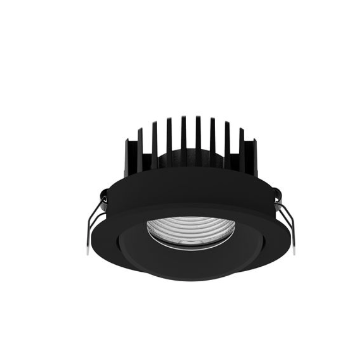 BLADE Black Aluminium LED 12 Watt 720Lm 3000K Beam 38o IP65 D: 9 H: 4.7 cm